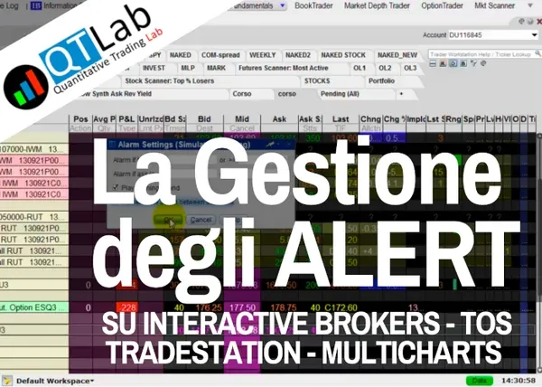 La Gestione degli ALERT – QTLab