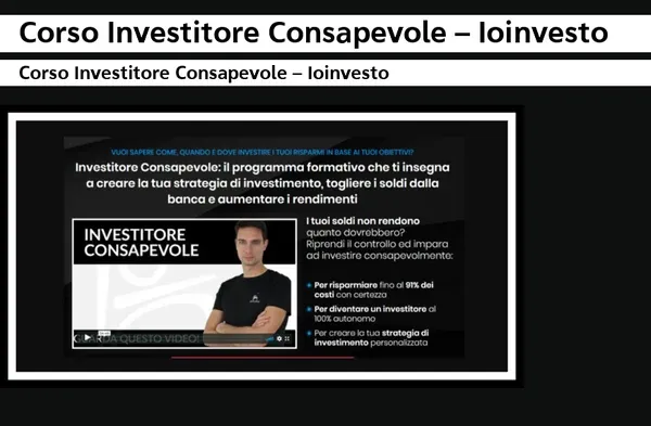 Investitore Consapevole – Ioinvesto